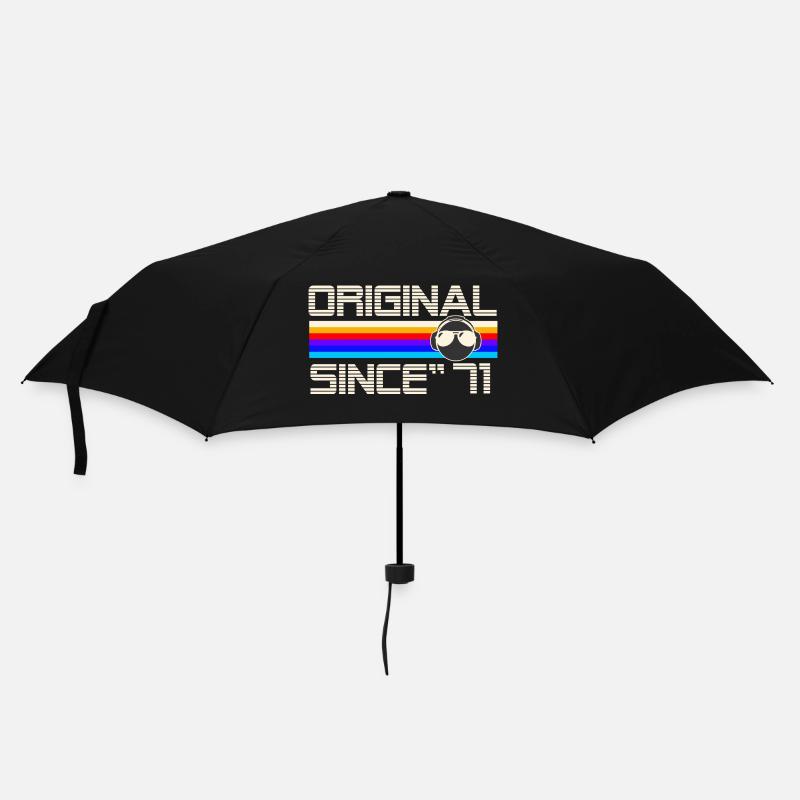 Seit 71 - Regenschirm (klein) - Schwarz