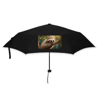 Animaux mignons qui se détendent – paresseux - Parapluie standard - noir - Devant