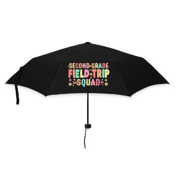 2e équipe d’excursion de deuxième année Matching - Parapluie standard - noir - Devant