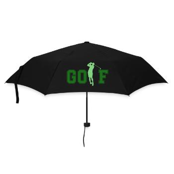 golf - Regenschirm (klein) - Schwarz - Vorne