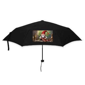 Niedliche kleine Zwerge Alltag – Basteln - Regenschirm (klein) - Schwarz - Vorne