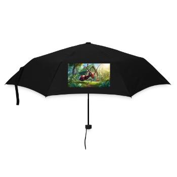 funny hooey an ant is as big as a house - Umbrella (small) - black - Front