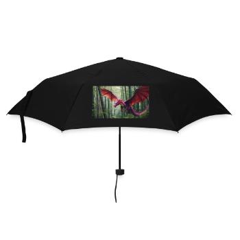 Une majestueuse petite traînée violette et rose réaliste - Parapluie standard - noir - Devant