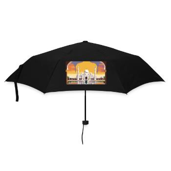 Scheich-Zayid-Moschee, Abu Dhabi, Vereinigte Arabische Emirate, Pixel A - Regenschirm (klein) - Schwarz - Vorne