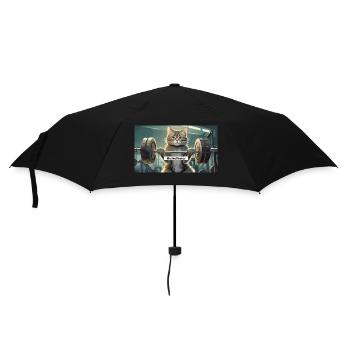 Pun ambiguous german expression - Muskelkater - Umbrella (small) - black - Front