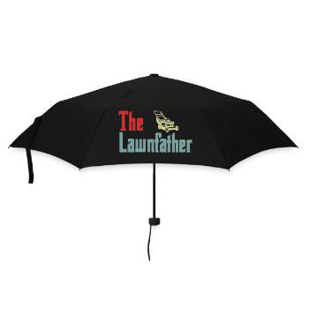 Lawn Mowing Lawnfather Father's Day Funny - Regenschirm (klein) - Schwarz - Vorne