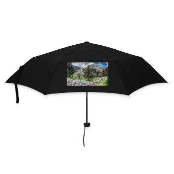 Burgruine des mittelalterlichen Palio Pyli Kos - Regenschirm (klein) - Schwarz - Vorne