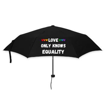 Love only knows equality - Umbrella (small) - black - Front