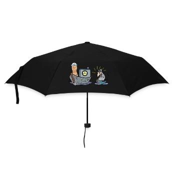 Cacahuète Seafarer Adventure Travel Rat Pest Boat - Parapluie standard - noir - Devant