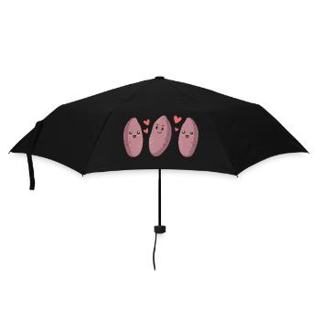 Légumes-racines de patates douces - Parapluie standard - noir - Devant
