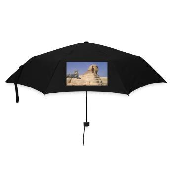 Cat and Sphinx - Umbrella (small) - black - Front