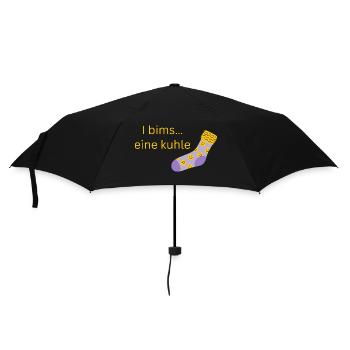 coole Socke - Regenschirm (klein) - Schwarz - Vorne