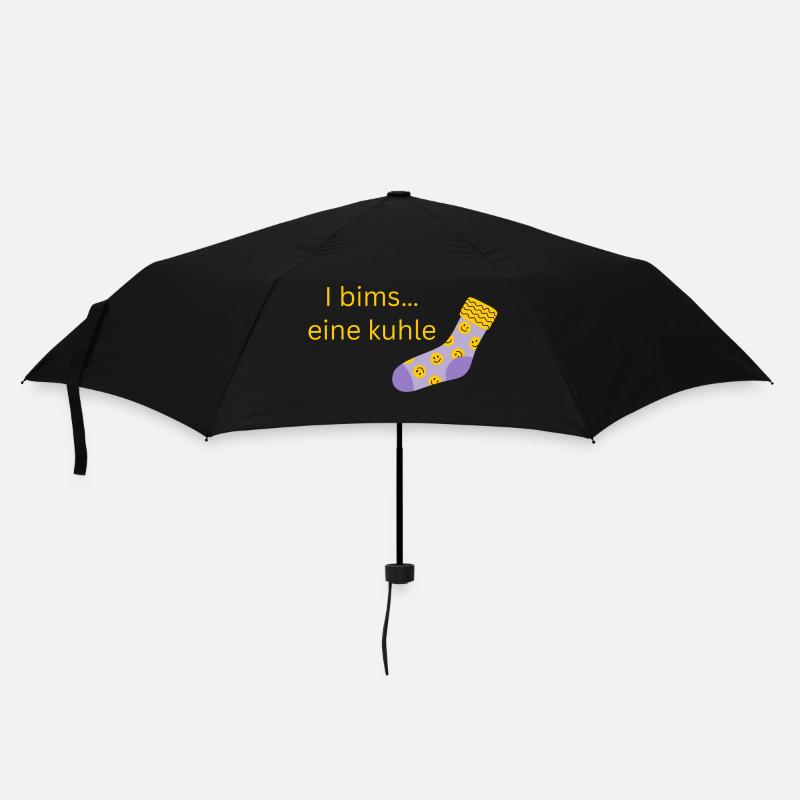coole Socke - Regenschirm (klein) - Schwarz