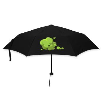 Furz Furzen Pupsen - Regenschirm (klein) - Schwarz - Vorne