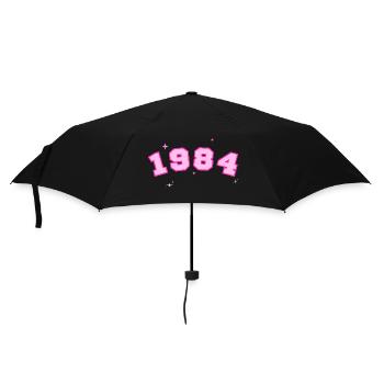 1984 rose étoile - Parapluie standard - noir - Devant