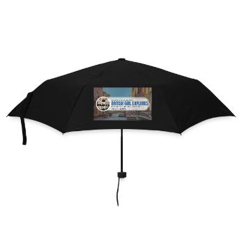 Tour du monde avec British Girl explore - Parapluie standard - noir - Devant