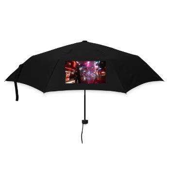 Cyberpunk City3 - Umbrella (small) - black - Front