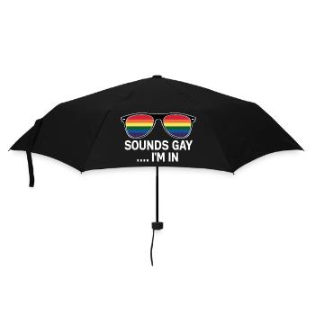 Déclaration de fierté amusante - Parapluie standard - noir - Devant