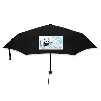 Morning Panda - Umbrella (small) - black - Front