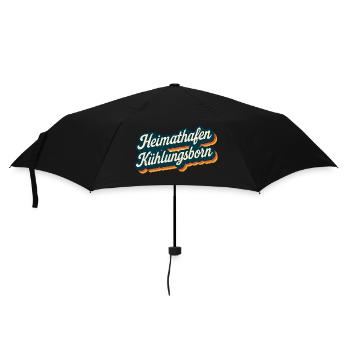 Heimathafen Kühlungsborn Andenken - Regenschirm (klein) - Schwarz - Vorne