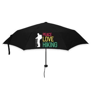 Peaceful Hiking Life Nature Trail Explorer Fan - Regenschirm (klein) - Schwarz - Vorne