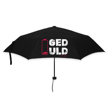 Patience – not my core competence Statement - Umbrella (small) - black - Front