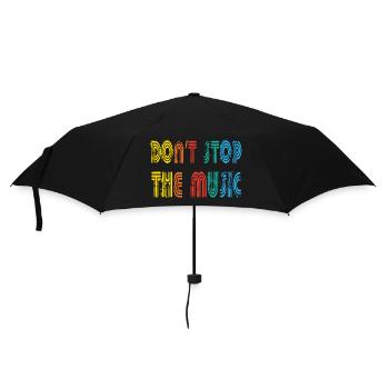 Don ́t stop music - Umbrella (small) - black - Front