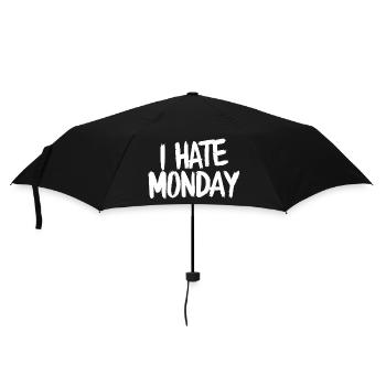 I Hate Monday Divertente Funny - Umbrella (small) - black - Front