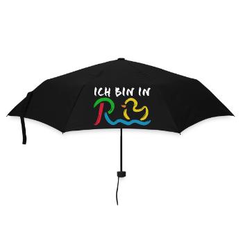 Ich bin in Rente - Ruhestand - Pension - Regenschirm (klein) - Schwarz - Vorne