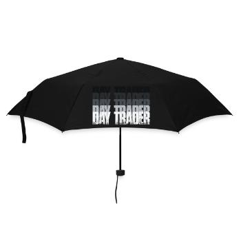 Day Trader Marché boursier Trader boursier - Parapluie standard - noir - Devant