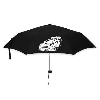 Car Sports Car Symbol Turbo - Umbrella (small) - black - Front