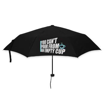 On ne peut pas verser dans un gobelet vide Soins personnels - Parapluie standard - noir - Devant