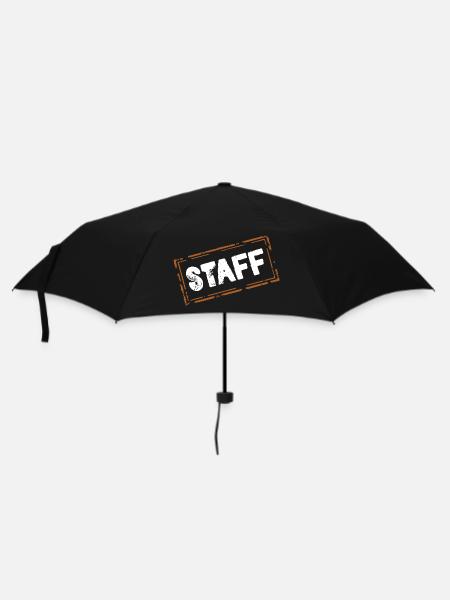staff - Regenschirm (klein) - Schwarz