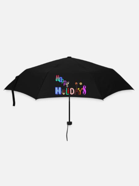 Joyeuses Fêtes - Parapluie standard - noir