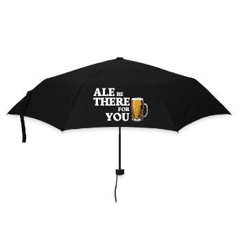 Ale Be There For You - Beer Humor - Umbrella (small) - black - Front