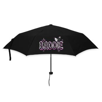 Baddie Aesthetic Böses Mädchen Bad Girl Baddie - Regenschirm (klein) - Schwarz - Vorne
