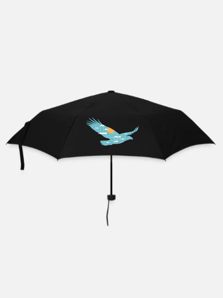 Oiseau & Soleil - Parapluie standard - noir