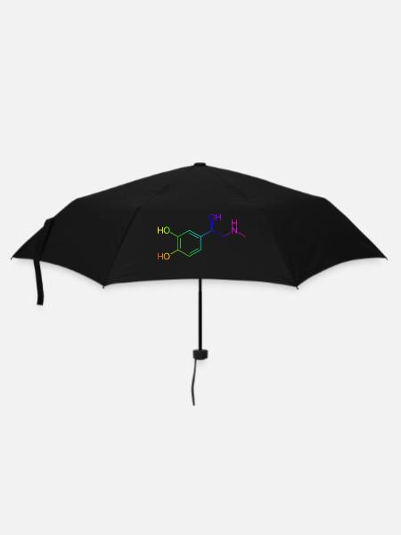 Adrenaline molecule - rainbow colors - Umbrella (small) - black