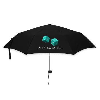 die würfel sind gefallen latein - Regenschirm (klein) - Schwarz - Vorne