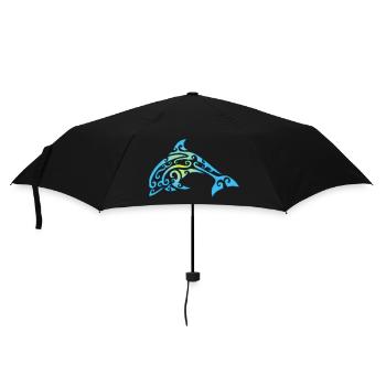 Dauphin de Polynésie - Parapluie standard - noir - Devant