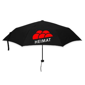 Heimat Bollenhut Schwarzwald - Regenschirm (klein) - Schwarz - Vorne