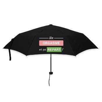 Un orgasme et ça repart ! - Parapluie standard - noir - Devant