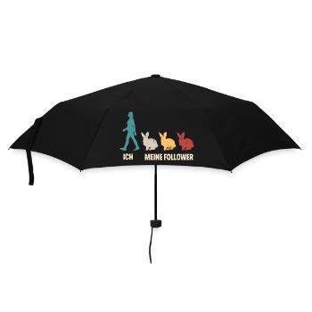 Ich Meine Follower Hasen Kaninchen - Regenschirm (klein) - Schwarz - Vorne