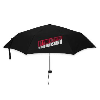 you would understand quote - Umbrella (small) - black - Front