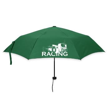 Illustration de voiture de course icône logo icône graphique - Parapluie standard - vert bouteille - Devant