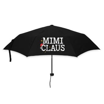 Mimi Claus: Festive Hat Logo - Umbrella (small) - black - Front
