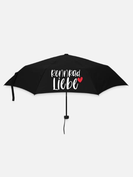 Rennrad Liebe! Fahrrad Sport Radsport Geschenk - Regenschirm (klein) - Schwarz
