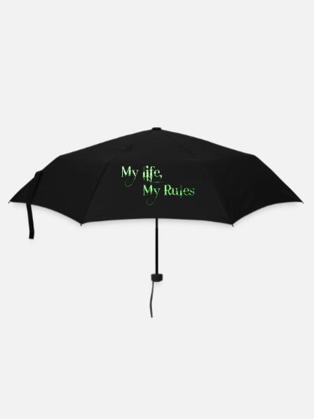 Ma vie Mes règles Citations Tatouage Citation - Parapluie standard - noir