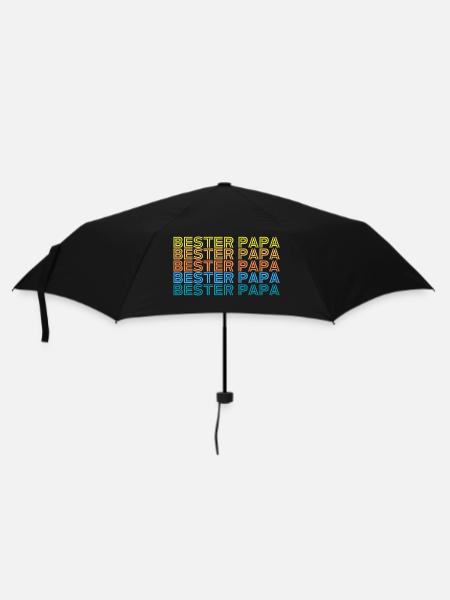 Bester Papa - Regenschirm (klein) - Schwarz