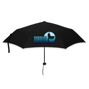 Save the whales - Parapluie standard - noir - Devant